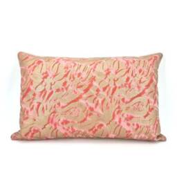 Fortuny Fabric Throw Pillow Cushion Cover Midnight Blue & Silver Melagrana Pattern - Made in Italy - thumbnail 4