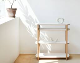 Anyshelf 80/4 - Wooden Shelving Unit Low Bookcase Bookshelves Modern Shelves Tv Stand Scandinavian Mid-Century - thumbnail 1