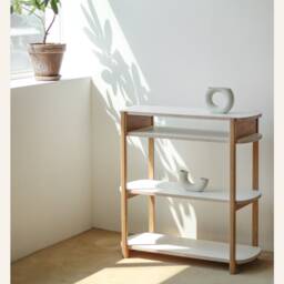 Anyshelf 80/4 - Wooden Shelving Unit Low Bookcase Bookshelves Modern Shelves Tv Stand Scandinavian Mid-Century - thumbnail 2