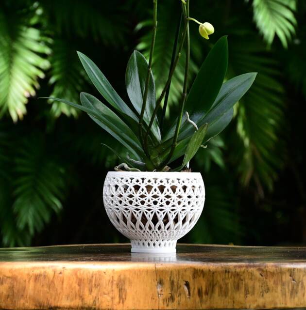 Om Orchid Pot - image 1