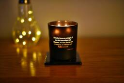 Personalized Soy Candle Custom Message, Handmade in Cornwall - thumbnail 1