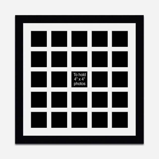 "Large Multi Photo Picture Frame - Collage Holds 25 Instagram 4""x4" - image 1