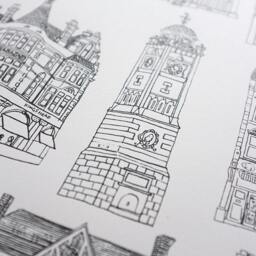 Crouch End Shops, London Art, A3 Art Print - Unframed By Juliet Thomas Doodles - thumbnail 3