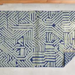 Tufted Wool Rug, Beni Ourain Moroccan Rug, Custom Size Floor Sage Green & Blue Dining Room Artistic Shag Area Rug - thumbnail 4