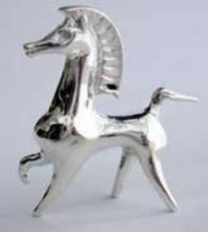 sterling Silver Bucephalus Figurine - thumbnail 3