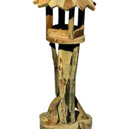 Mini Bali Driftwood Teak Bird Food Pecking Station 100cm - thumbnail 4