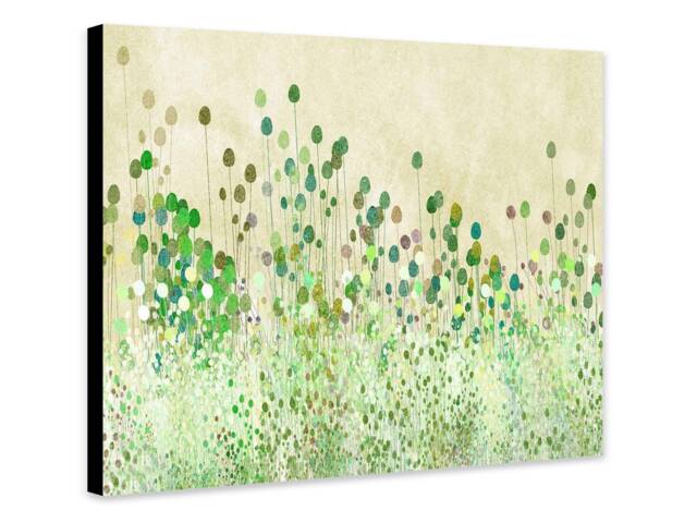 Green Poppy Buds Art Print - Abstract Botanical Canvas, Photo, Poster - image 1