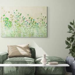 Green Poppy Buds Art Print - Abstract Botanical Canvas, Photo, Poster - thumbnail 2