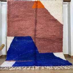 Moroccan Rug - Berber 5.4x7.3 Ft Handmade Beni Ourain Bohemian Decor Handmade Area Wool Rugs For Living Room - thumbnail 4