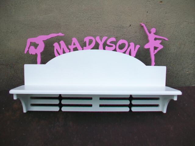 Gift For Girl Birthday Her Personalized Sport Wood Gift Trophy Shelf Wall Medal Holder Gymnastics Medal Hanger Display - image 1