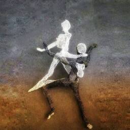 Climbing Figures Relationship Gift Dancer Art Metal Wall Wire Mesh Sculpture Hanging Rock Climber Sports Decor Housewarming - thumbnail 2