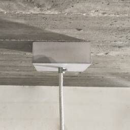 Square Concrete Ceiling Cup - Rose , For Pendant Light - thumbnail 2