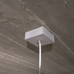 Square Concrete Ceiling Cup - Rose , For Pendant Light - thumbnail 3