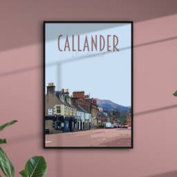 Callander Scotland Travel Poster - Retro Style Art Print - thumbnail 3
