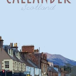 Callander Scotland Travel Poster - Retro Style Art Print - thumbnail 2