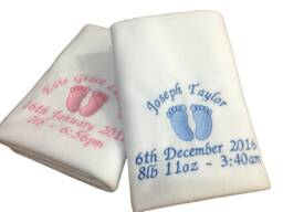 Personalised Baby Blanket, Birth/Christening Gift - thumbnail 1