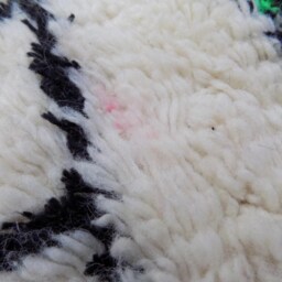 Hand-Knotted Wool Azilal Rug, Ivory Berber Carpet - 1.3M X 2.35M - thumbnail 3
