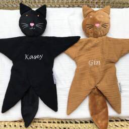Lovey Cat Blanket, Baby Shower Gift, Plush Toy, Security Pet Lover Cat Mom Gift, Expecting Mom Gift Idea - thumbnail 3