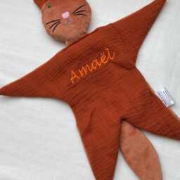 Lovey Cat Blanket, Baby Shower Gift, Plush Toy, Security Pet Lover Cat Mom Gift, Expecting Mom Gift Idea - thumbnail 4