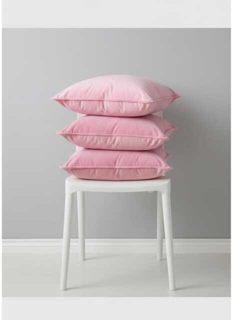 Baby Pink Velvet Pillow Cover, Cushion Cover - image 1