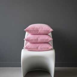 Baby Pink Velvet Pillow Cover, Cushion Cover - thumbnail 2