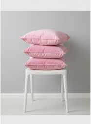 Baby Pink Velvet Pillow Cover, Cushion Cover - thumbnail 1