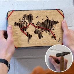 Weltkarte Erinnerungsbox Zum Aufbewahren Von Andenken - thumbnail 2
