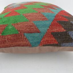 Kilim Pillow, Wool Kilim Pillow From Sarkoy 50x50 cm, 20x20 - thumbnail 3