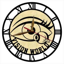 Optometry Wall Clock, Ophthalmologist, Optometrist, Oculist Doctor Gift, Non-Ticking Large 12-18Inch Medicine Clinic - thumbnail 2