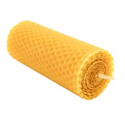 Pure Beewax Honeycomb Candle Hand-Rolled Organic Beeswax 100% Candles Natural Handmade - thumbnail 3