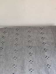 Hand Knitted Merino Wool Baby Blanket - thumbnail 3