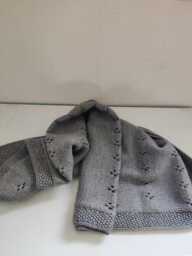 Hand Knitted Merino Wool Baby Blanket - thumbnail 2