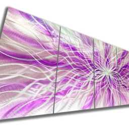 Modern Abstract Painting Metal Wall Art 3D Sculpture Indoor Outdoor Decor - thumbnail 3