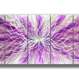 Modern Abstract Painting Metal Wall Art 3D Sculpture Indoor Outdoor Decor - thumbnail 2