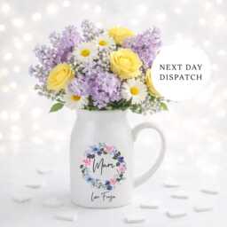 Mothers Day Personalised Vase Gift, Birthday Gift For Mum , Grandparents Gift, Nan Mum, Custom Vase, For Her - thumbnail 2