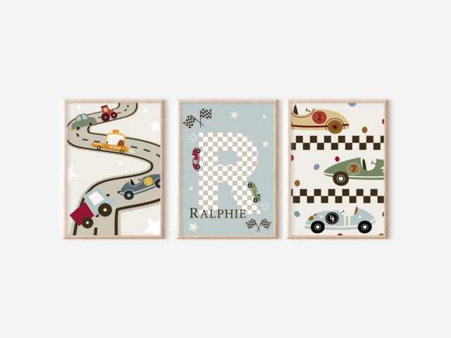Car & Transport Set Of Prints, Perfect For A Playroom, Nursery Or Bedroom - Prints Only - image 1