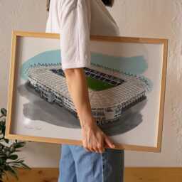 Pride Park Stadium Art Print/Derby Football Poster Gift - thumbnail 3