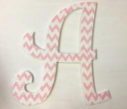 Wood Letters Glittered 24 Inch Wall Decor Wooden Name Sign Monogram Initials Hanging Room Large - thumbnail 1