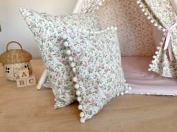Floor Cushions & Scatter - in Florals & Pinks To Match Our Childrens Teepees Each Sold Separately - thumbnail 1