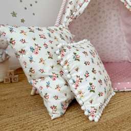 Floor Cushions & Scatter - in Florals & Pinks To Match Our Childrens Teepees Each Sold Separately - thumbnail 2
