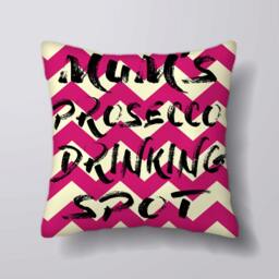 Customizable Personlized Any Name Prosecco Drinking Spot -Cushion Cover Case Or Stuffed With Insert