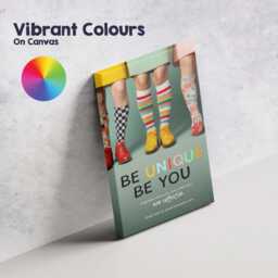 Colourful Patterned Socks Fashion Typography Poster Canvas Wall Art Print Decor Picture Ready To Hang - thumbnail 4