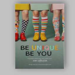 Colourful Patterned Socks Fashion Typography Poster Canvas Wall Art Print Decor Picture Ready To Hang - thumbnail 1