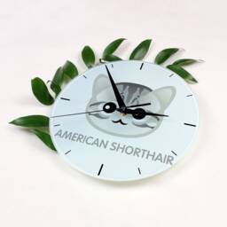 A Clock With A American Shorthair Cat. New Collection The Cute Art-Dog Cat - thumbnail 2