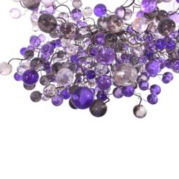 Hanging Chandeliers With Purple, Gray & Clear Bubbles Lighting For Dining Room - thumbnail 4