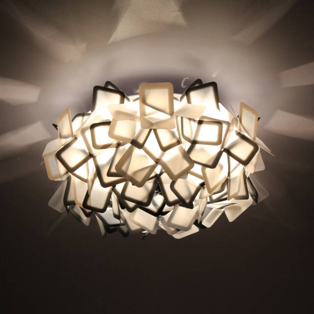 Modern Flower Ceiling Light Pp Resin Flush Mount Lamp - 50cm - image 1