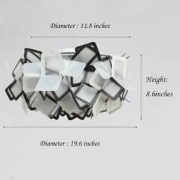 Modern Flower Ceiling Light Pp Resin Flush Mount Lamp - 50cm - thumbnail 2