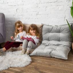 Custom Size Floor Cushion, Large & Small Pillow, Velvet Seat Sofa, French Bench Cushion Couch - thumbnail 4