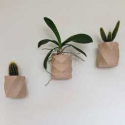 The Plymouth Wall Planter Set, Geometric Plant Pot For Modern Interiors - thumbnail 1