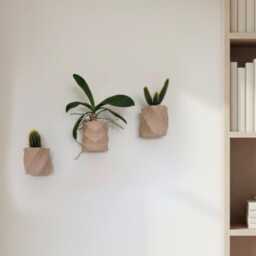 The Plymouth Wall Planter Set, Geometric Plant Pot For Modern Interiors - thumbnail 2